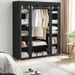 69 With 59 Dust NonWoven Compartments 17.7 Rack X Freestanding X Cover Wardrobe 12 Portable Organizer Clothes In Storage Closet_voghion.com