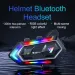 Y20 MAX Motorcycle Helmet Bluetooth Headset Intercom With Mixing V5.3 IPX6 Waterproof RGB Colorful Light Effect 1000mAh Battery_voghion.com