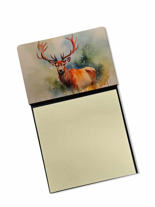 NEW Deer Stag Sticky Note Holder Refillable Dispenser Self-Sticky Note Pads, Memo Pads Blank Desk Accessories_voghion.com