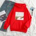 2024 New Women's Clothing Autumn Winter Funny Adam's Hand Of Creation And Cat Hooded Sweatshirt_voghion.com