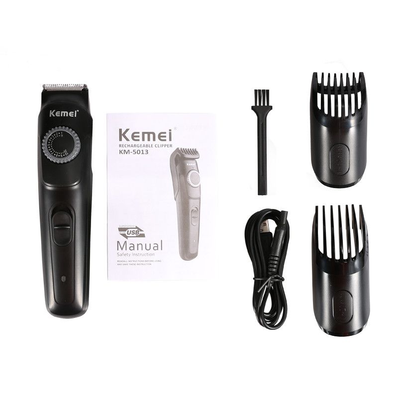 Kemei KM-5013 USB Rechargeable Professional Men Hair Trimmer Electric Cordless Haircut hine_voghion.com