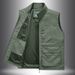 "Men's Utility Vest – Rugged Nylon Photographer & Fishing Sleeveless Jacket With Multi-Pockets (Relaxed Fit, Breathable Polyester Lining, M-5XL)"_voghion.com