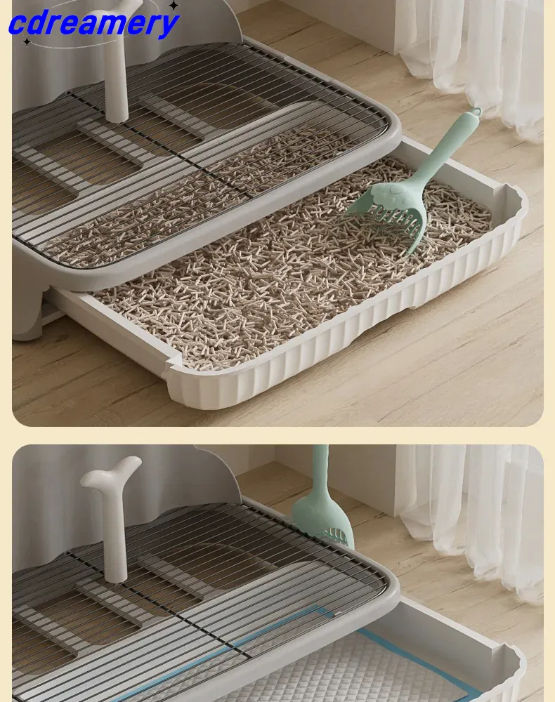 Toilettes pour chiens, petits et grands, anti-marche sur les excréments, bassin de lit, urinoir, fournitures de toilette pour animaux de compagnie_voghion.com