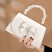 Pleated White Handbag Versatile Clutch Bag Women's Bag 2025 New Shoulder Bag_voghion.com
