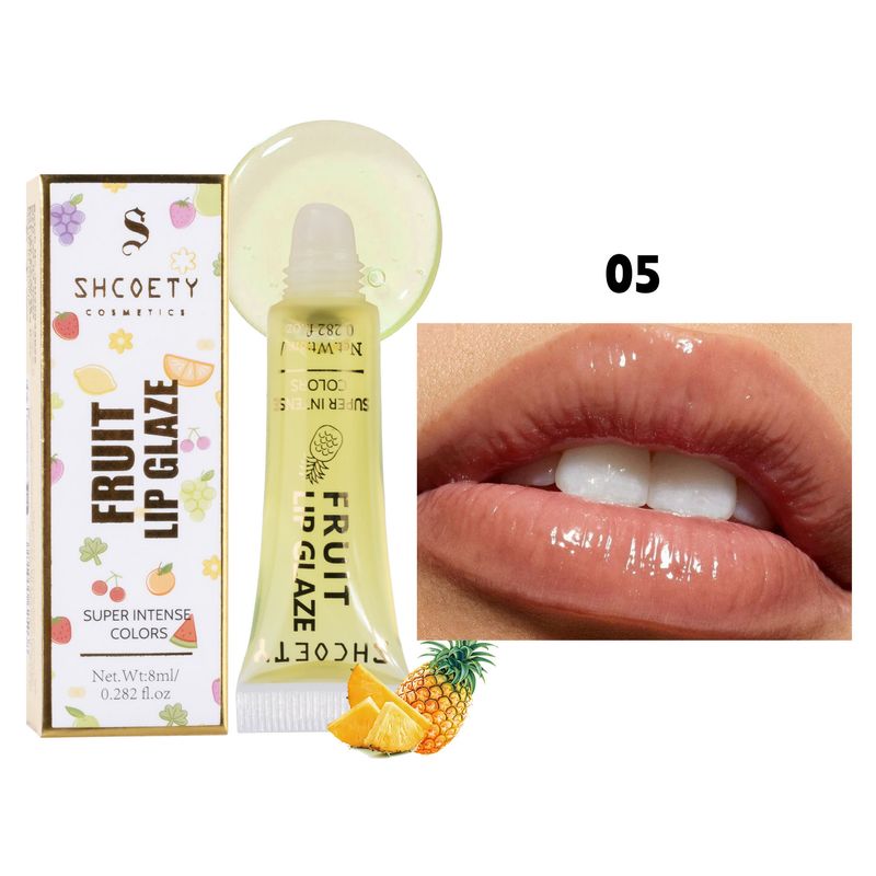 Lip Balm 6 Color Fruit Flavored Lip Oil Moisturizing And Hydrating Water Light Transparent Long Lasting Hydrating Lip Gloss Lip Care Makeup_voghion.com