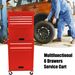 Tool Cabinet On Wheels, 6-Drawer Lockable Rolling Tool Chest W/ 4 Universal Wheels, 2 In 1 Detachable Tool Box Storage Organizer For Garage Workshop Repair Shop,RED_voghion.com