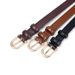 Genuine Leather Belt - Slim Head Layer Cowhide With Alloy Buckle, Elegant Needle Buckle Design For Dresses, Pants, And Office Wear, Light Luxury_voghion.com