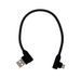 2A rechtwinkliges Micro-USB-Kabel, 90 Grad, gewebtes Kabel für Micro-USB-Mobiltelefone_voghion.com
