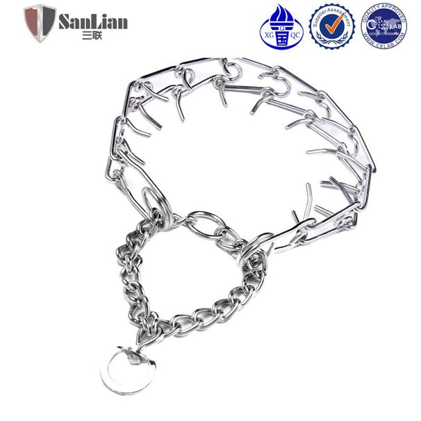 Prezzo speciale Pujiang Sanlian Premium Guinzaglio in ferro per addestramento cani Collare a catena regolabile per Teddy_voghion.com