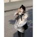 Harajuku Style BF Turn-Down Collar Workwear Female Students, Loose Outdoor Casual Jacket For Spring And Autumn_voghion.com