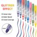 S310 Glitter Acrylic Markers Set - 18 Vibrant Colors With Sparkle Effect, Perfect For Art, Highlighting & Creative Projects, Long-Lasting Ink_voghion.com