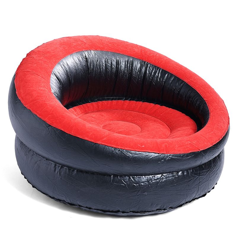 Oppustelig sofa til voksne, fortykket, bærbar, foldbar loungestol, indendørs og udendørs camping, luftsofa_voghion.com