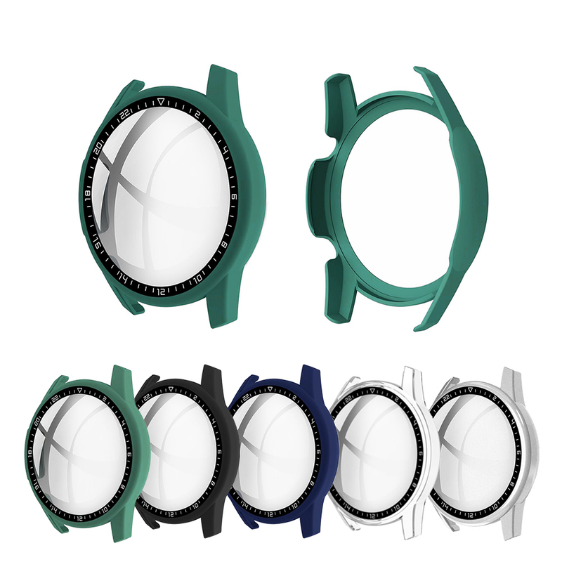 Protective Case for Huawei Watch GT 2 46mm/42mm Accessories Full Coverage Bumper Screen Tempered Protector gt2 46mm 42mm Cover_voghion.com