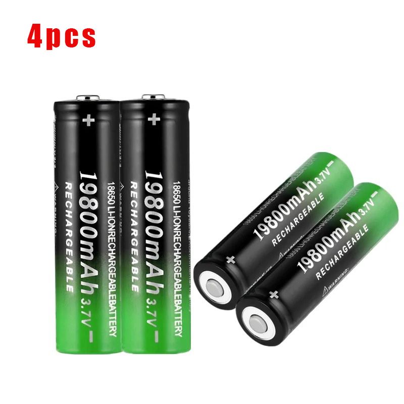 Baterie reîncărcabilă Li-ion 18650, 3,7 V, 19800 mAh, potrivită pentru lumini LED, lanterne sau dispozitive electronice_voghion.com