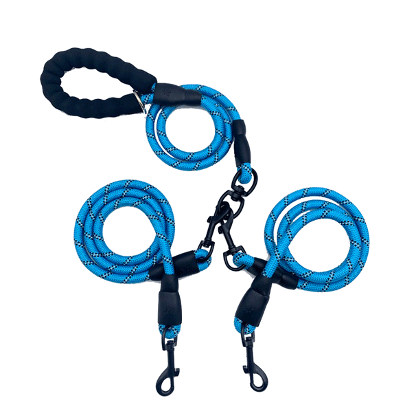 Guinzaglio riflettente per cani di taglia media e grande, da esterno, da uno a due, tre, quattro, cinque e sei, multi-cane_voghion.com