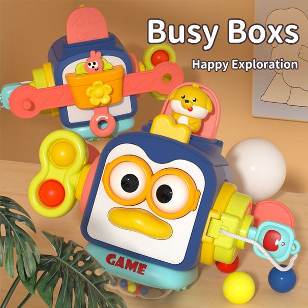 Montessori Infant Puzzle Early Stimulation Baby Toys Activity Cube Busy Ball Baby Training Busyboard Sensory Toys For Ch_voghion.com