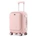 Premium Aluminum Frame Carry-On Luggage With USB Charging Port, Front Opening Design & Phone Holder Lightweight ABS+PC Suitcase TSA Lock_voghion.com