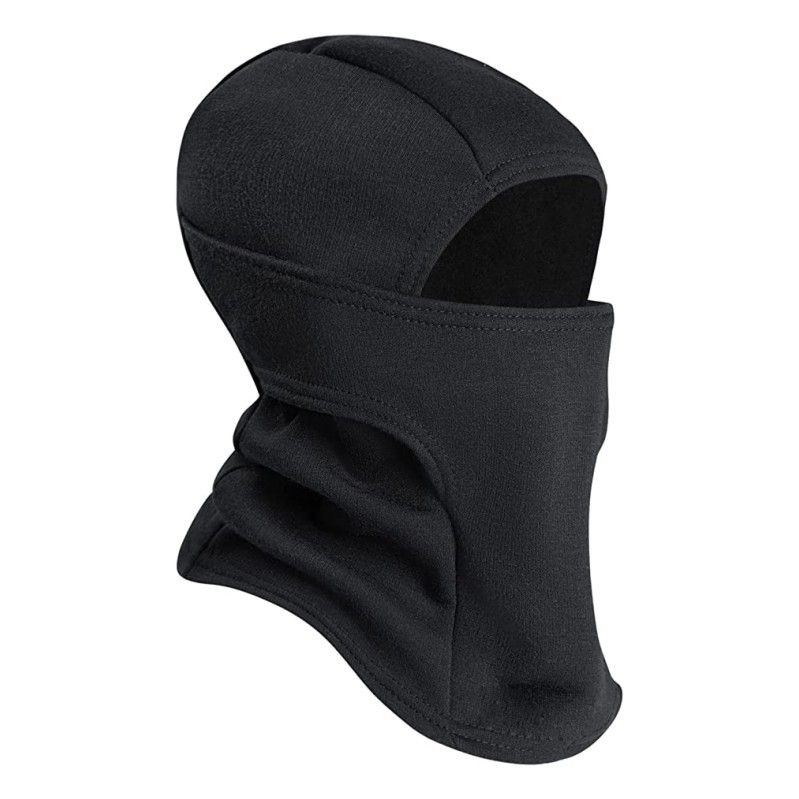 Sports Face Masks Winter Plus Velvet Ski Mask Outdoor Cycling Warm Headgear Fleece Neck Windproof Cold Mask One Piece Hat_voghion.com