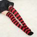 Striped New Zebra Pattern Long Knitted Lolita Girl Over-the-Knee Thigh Socks_voghion.com