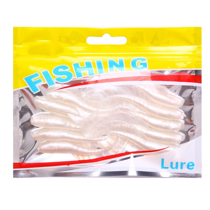Gonna esca con coda arricciata, esca morbida luminosa, esca simulata, pesca in mare in acqua dolce, pesce mandarino con testa nera, pesce morbido con bocca rivolta verso l'alto_voghion.com