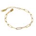 Set di gioielli semplice sottile multistrato impilabile K oro francese bracciale in acciaio inossidabile da donna_voghion.com