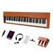 GPP-107 88 Key Full Size Semi-Weighted Standard Keyboards Wooden Digital Piano With MIDI Bluetooth, Triple Pedals, Headphone and other accessories, fo_voghion.com