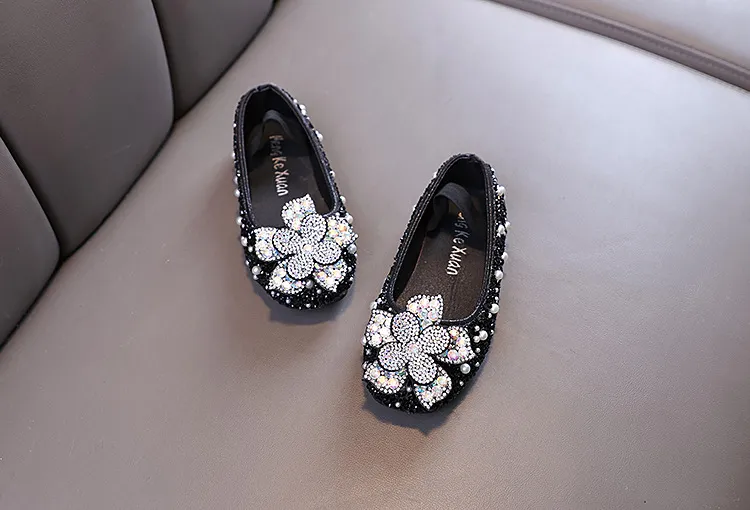 Dziewczynka Dziewczynka Księżniczka Diament Pojedyncze Buty Buty do Tańca Pokazowego_voghion.com