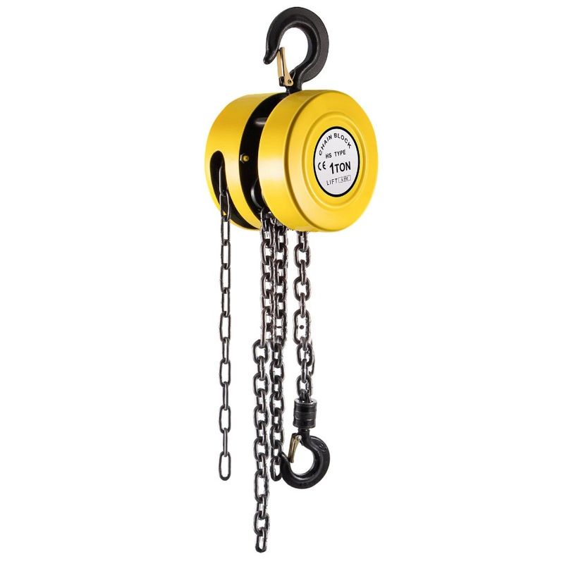 Manual Block Lbs 2200 Ste Ton 1 W Chain Hand Lift Hoist Chain Hoist IndustrialGrade Block Hand Chain 15ft Manual Capacity 4.5m_voghion.com