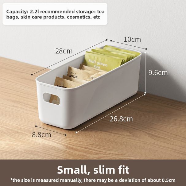 Cestino portaoggetti angolare in plastica per bagno, cucina, scrivania, contenitore per cosmetici_voghion.com