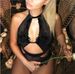 Ensemble de sous-vêtements une pièce creux noirs pour femmes_voghion.com
