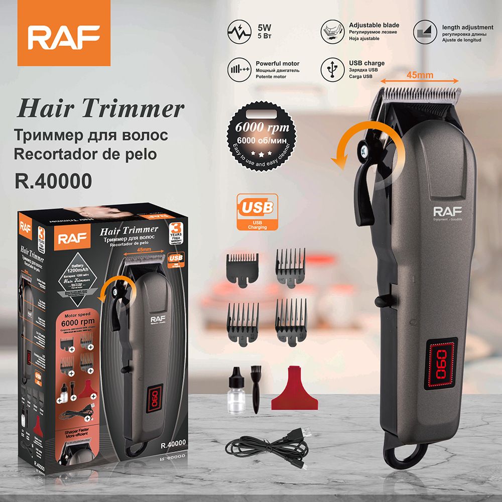 RAF Professional Trimmer Elektrischer Haarschneider für Herren für den Heimgebrauch_voghion.com