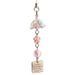 Cherry Blossom Wind Chime Handmade Beaded Minimalist Hanging Ornament_voghion.com