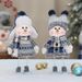 Wobbling Snowman Plush Decor – Festive Bobblehead Figures For Desktops, Hotel Lobbies & Holiday Displays (6 Playful Nordic Designs)_voghion.com