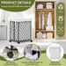 Metal With Frame La Washable And Bedrooms For Hamper Wheels Basket Laundry Bathrooms Detachable Lining Rolling Suitable Laundry_voghion.com
