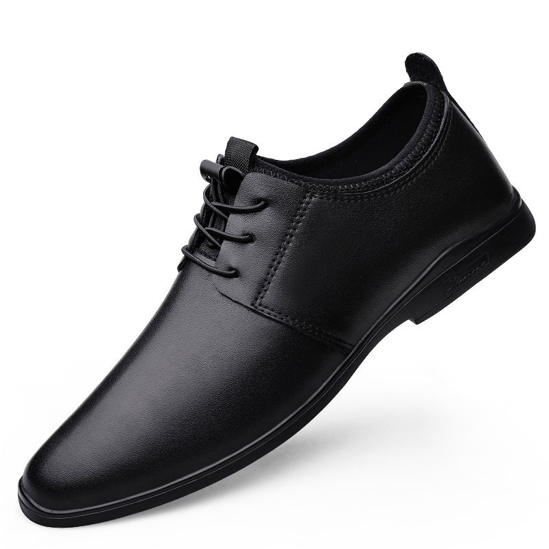 Dünne Lederschuhe für Herren, elegante Herrenschuhe aus weichem Leder, Riemen und einlagigem Leder, lässige Herrenschuhe_voghion.com
