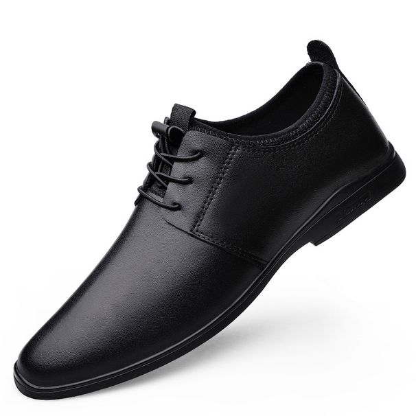 Dünne Lederschuhe für Herren, elegante Herrenschuhe aus weichem Leder, Riemen und einlagigem Leder, lässige Herrenschuhe_voghion.com