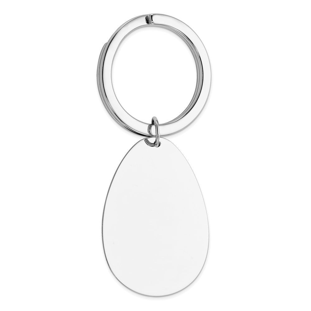 Sterling Silver Rhodium-plated Key Chain_voghion.com