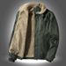 QFV507045555501<2 Middle-aged Men's Jacket Deck Padded Warm Military Workwear Winter Fleece Lined Thickened Casual Turn-down Collar Cotton_voghion.com
