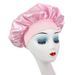 Wide brim high elastic beauty salon hair care hat female nursing satin sleeping cap chemotherapy cap shower cap_voghion.com