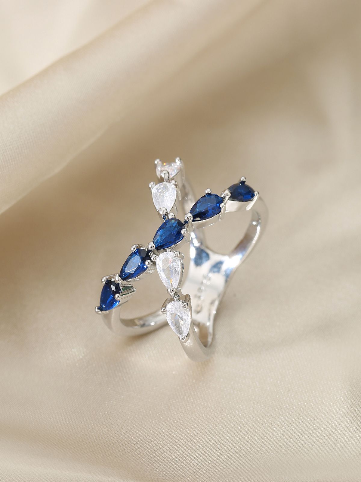 Single Rings Color Water Drop Ring Classic Fashionable Creative All Match Ring Contrast Color Smart Dance Ring_voghion.com