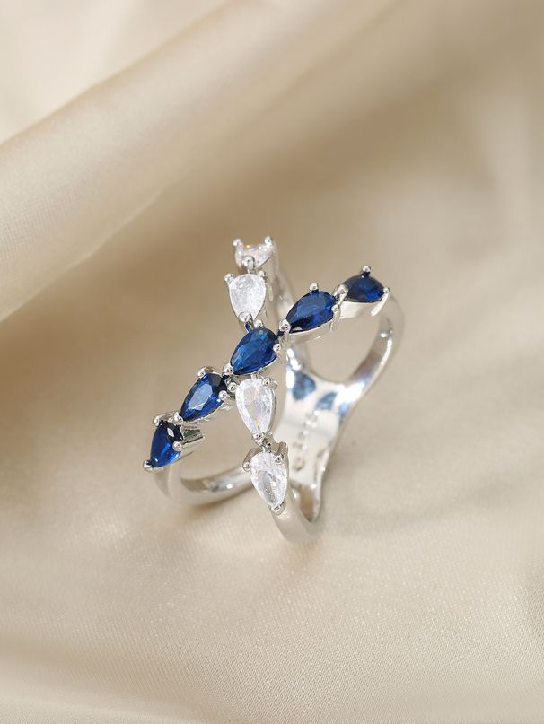 Single Rings Color Water Drop Ring Classic Fashionable Creative All Match Ring Contrast Color Smart Dance Ring_voghion.com