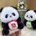 Cartone animato peluche panda prospero ciondolo fortuna bambola mahjong squisita piccola borsa regalo zaino decorazione_voghion.com