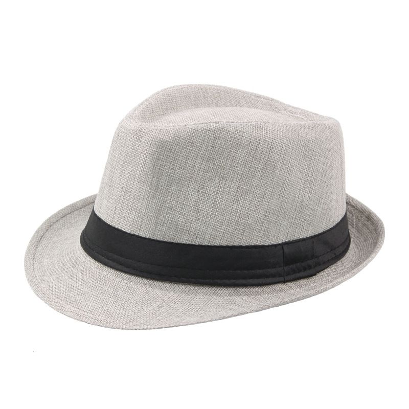 Hot Sale Outdoor Heren Zonnebrandcrème Korte Rand Zon Cubaanse Pet Unisex Stro Zomer Jazz Hoed Casual Visser Zonnescherm Hoofddeksel_voghion.com