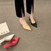 Design sense niche women's 2023 spring new pointed after empty bao head sandals femininity high heel shoes_voghion.com
