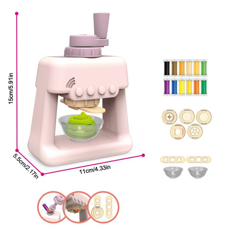 Kelaton Kit de jeu pour enfants avec machine à pâte à glace et créations de cuisine pour enfants_voghion.com