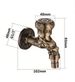 European Retro Style Faucet, Antique Style Extended Faucet, Long Mop Sink Faucet, 1/4-inch Wall-mounted American Style Faucet_voghion.com