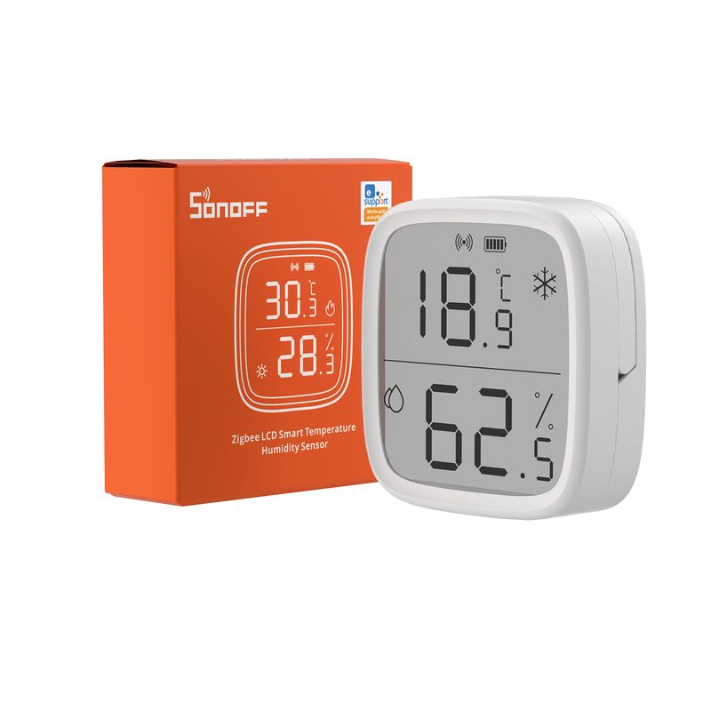 SONOFF SNZB-02D Zigbee LCD intelligens hőmérséklet-páratartalom-érzékelő, kompatibilis vezeték nélküli higrométer, hőmérő, Alexa, Google_voghion.com
