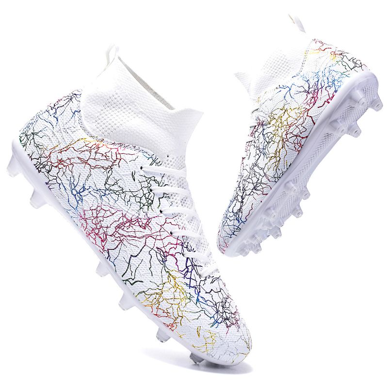 Neu Fußball schuhe High top camouflage gebrochen nägel kinder professional training_voghion.com
