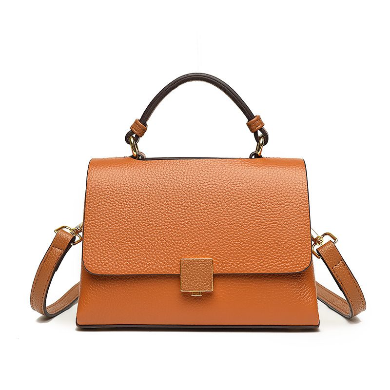Genuine leather top layer cowhide bag women 2024 new fashion versatile handbag temperament simple shoulder messenger bag women_voghion.com