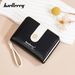 Women's Bags New Style Wallet Women's Short Fashion Small Multi Card Slot Zipper Coin Purse Ins Contrast Color Card Bag_voghion.com